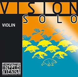 Thomastik Vision Solo 4/4 Violin String Set - Medium Gauge - with Silver Wound D String